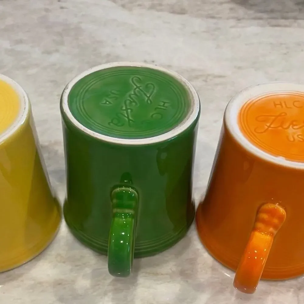 Fiesta ware retired mugs set of 3
